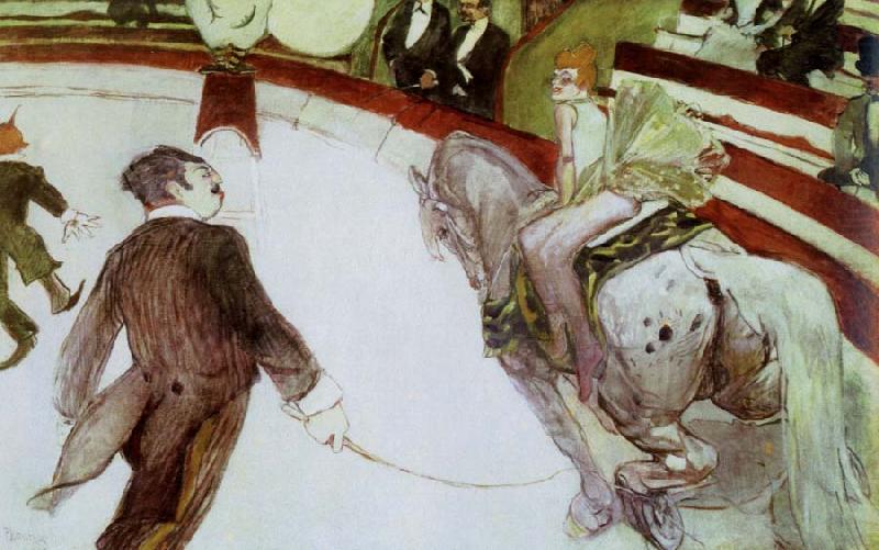 at the cirque fernando the ringmaster, Henri de toulouse-lautrec